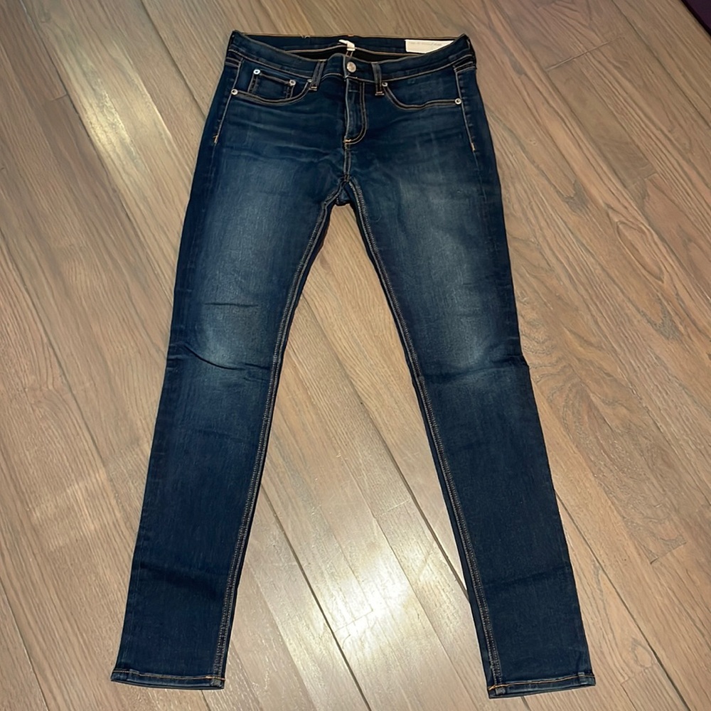 Rag and Bone Cate Mid Rise Skinny Jeans, size 29, Bedford color (indigo)